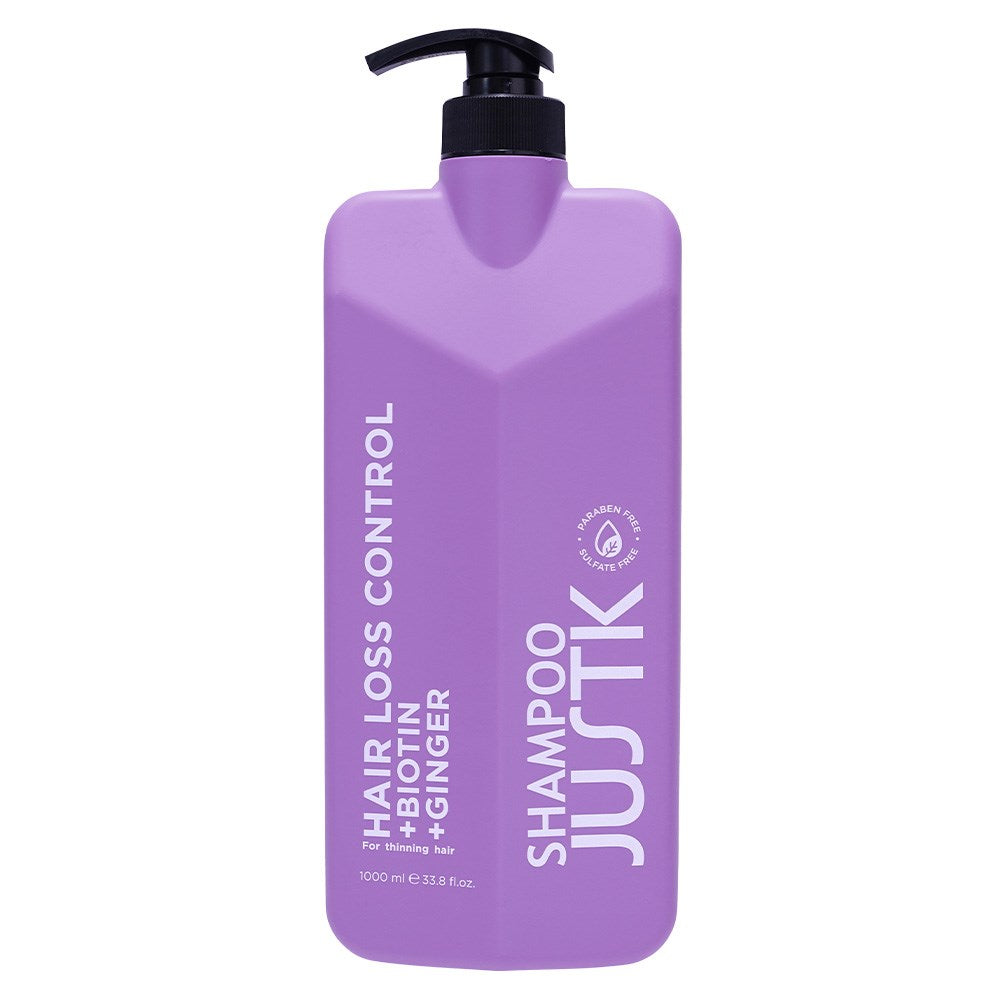 JustK Biotin & Ginger Thinning Hair Loss Control Shampoo 1 Litre