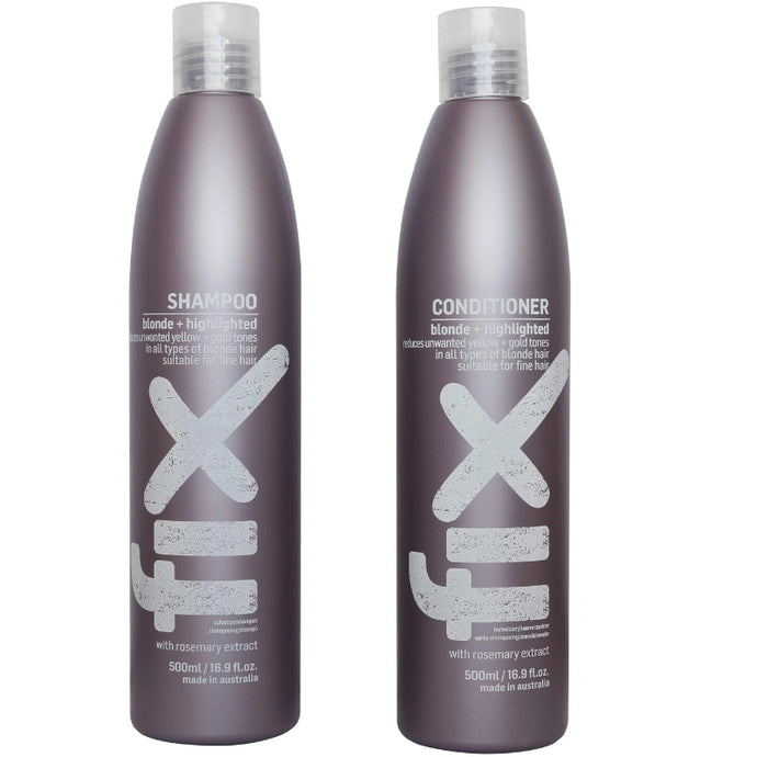 Juuce Fix Blonde Shampoo & Conditioner 500ml Duo