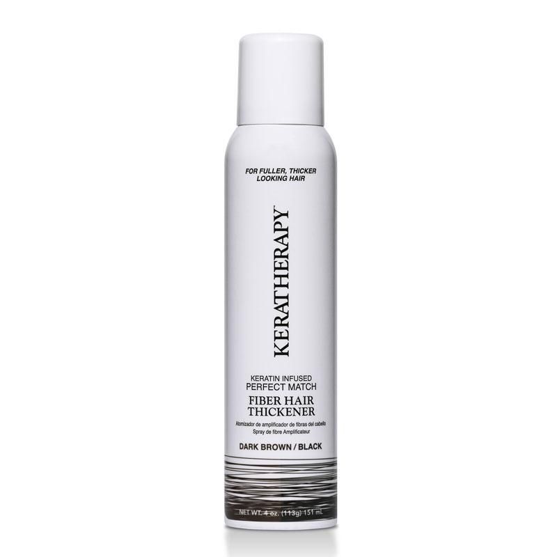 Keratherapy Keratin Infused Fibre Hair Thickener Dark Brown/Black 151ml