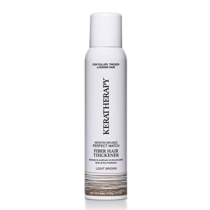 Keratherapy Keratin Infused Fibre Hair Thickener Light Brown 151ml