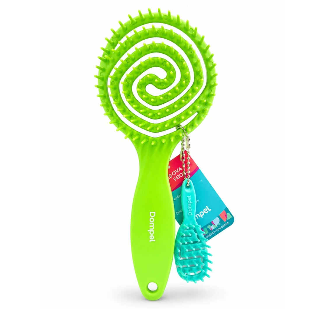 Lollipop Hair Brush Green