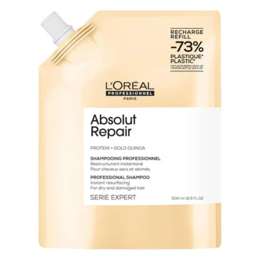 Loreal Absolut Repair Shampoo Refill Pouch 500ml