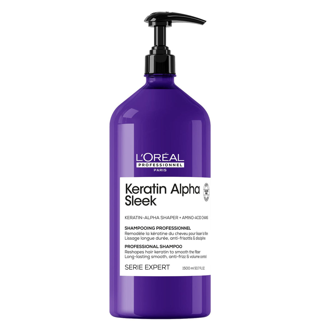 Loreal Keratin Sleek Shamp 1L