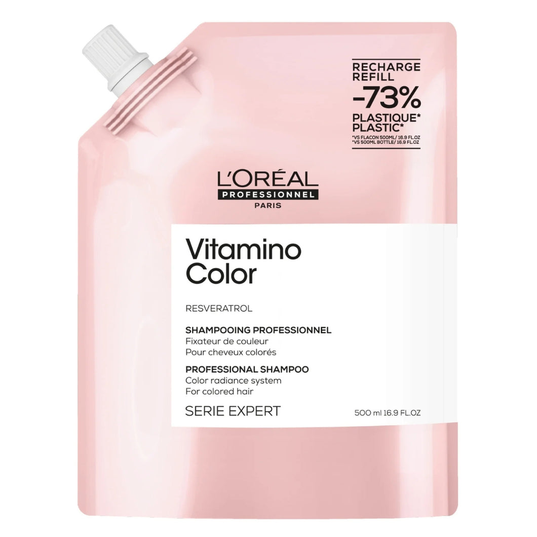 Loreal Serie Expert Vitamino Color Shampoo Refill Pouch 500ml