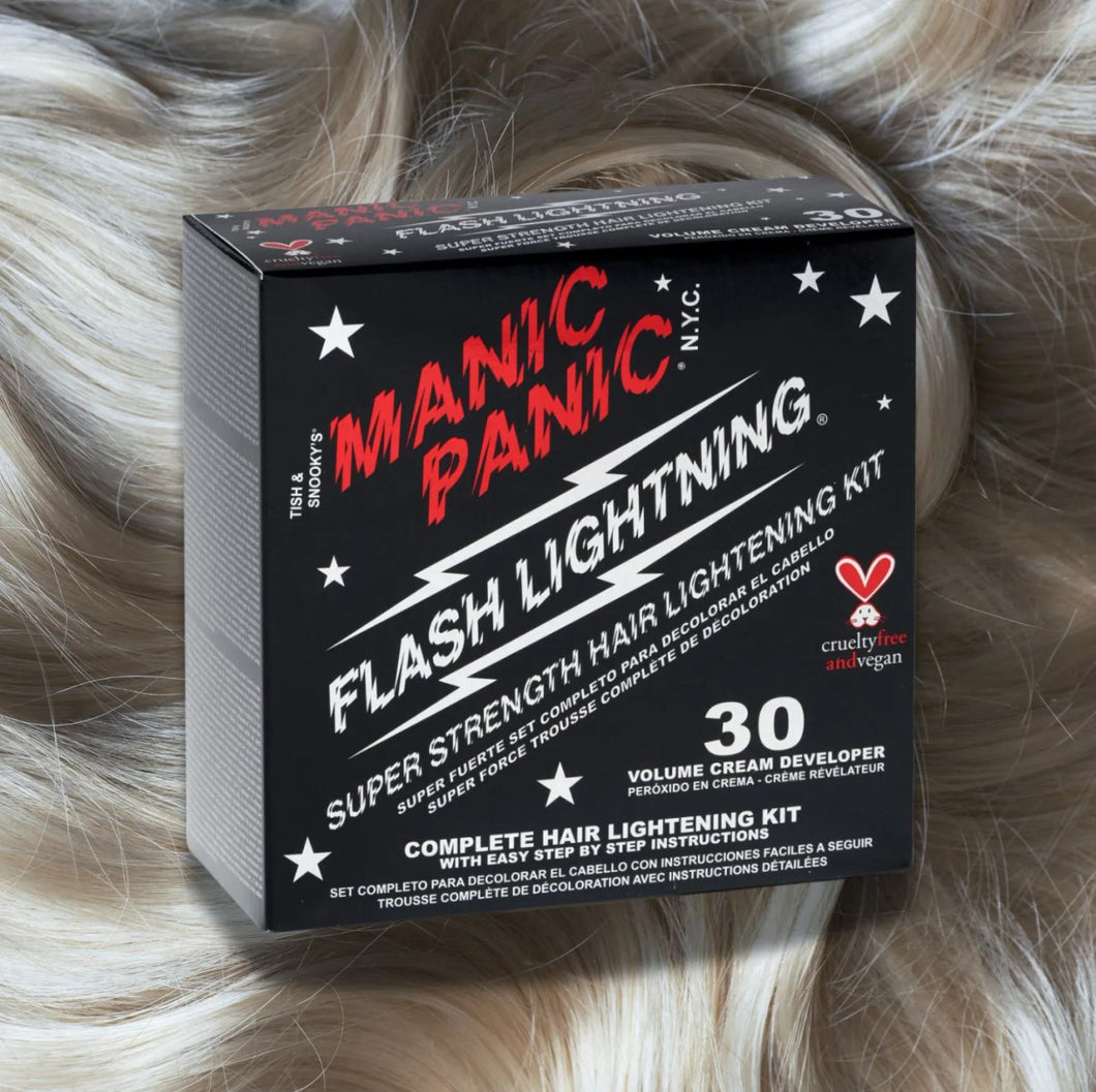 Manic Panic Flash Lightening Bleach Kit 30 Volume Developer