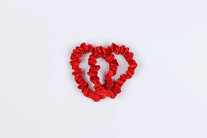 Mini Scrunchies Red Twin Pack