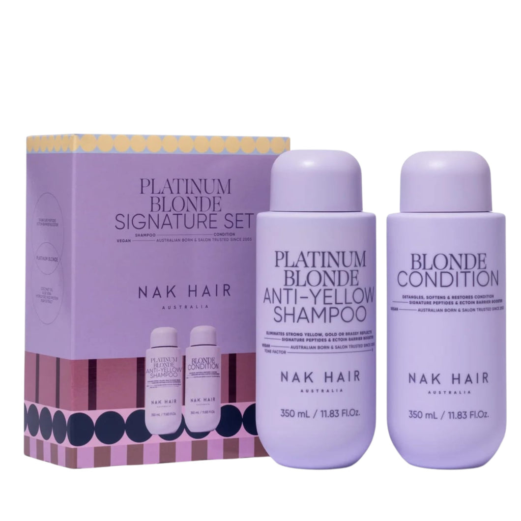 NAK Signature Holiday Platinum Blonde Duo 350ml