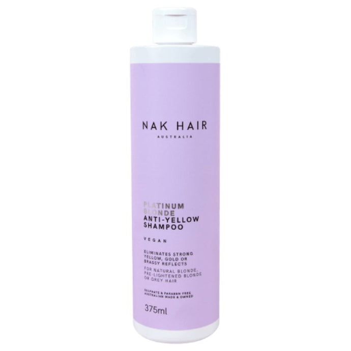 NAK Platinum Blonde Anti-Yellow Shampoo 375ml