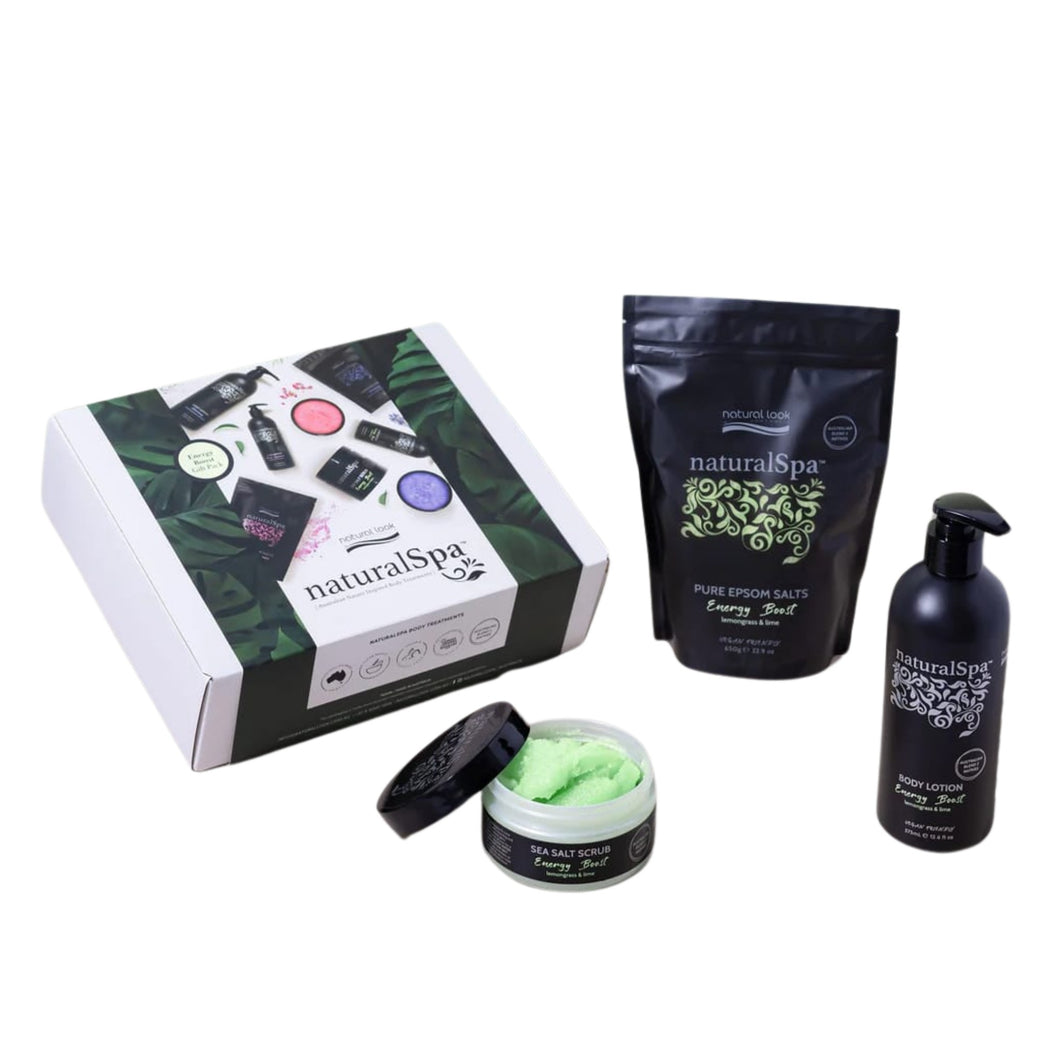 NaturalSpa Plant Extracts Energy Boost Body Care Pack