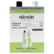 Load image into Gallery viewer, Nioxin Scalp + Hair Thickening System 2 Duo Pack 1 Litre