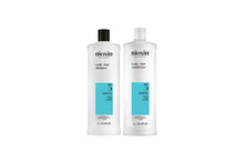 Load image into Gallery viewer, Nioxin Scalp + Hair Thickening System 3 Duo Pack 1 Litre