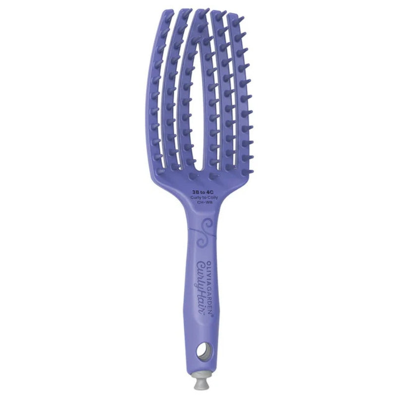 Olivia Garden Curly Hair Wide Bristle Brush Purple