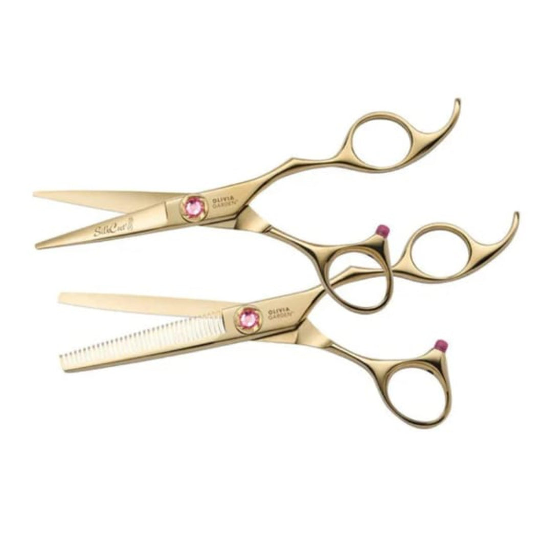 Olivia Garden Silkcut 5.75 Inch Scissor & Thinner Set Limited Edition