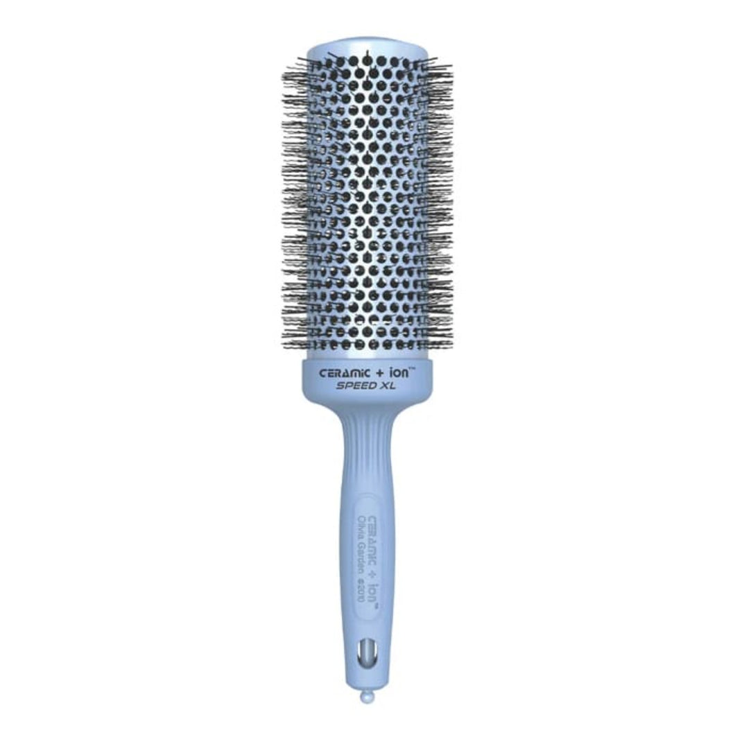 Olivia Garden Blossom Ceramic + Ion Speed XL Brush – Blue 55mm