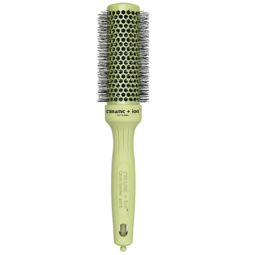 Olivia Garden Blossom Ceramic + Ion Speed XL Brush – Green 35mm