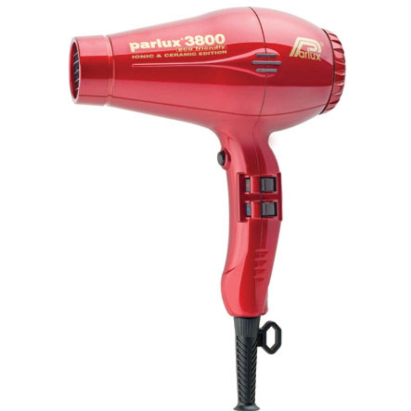 Parlux 3800 Eco Friendly Ionic & Ceramic Dryer Red