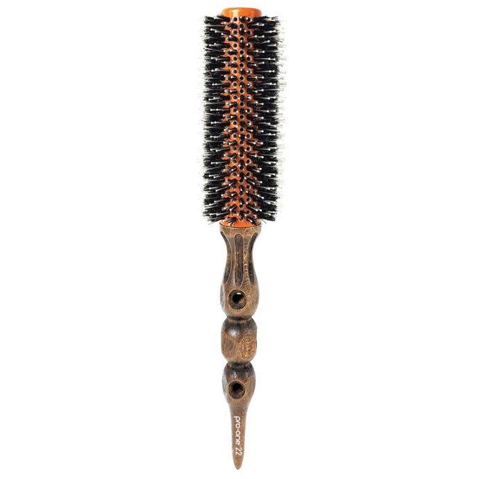 Pro-One Aerostyle Ceramic Natural Premium Boar & Silver Nano Bristle Brush - 22mm