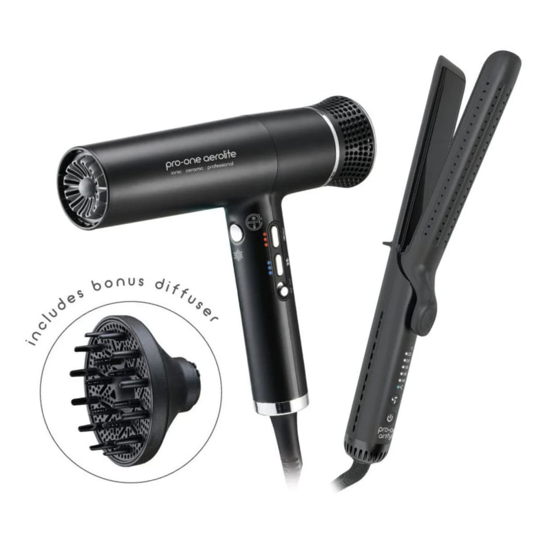 Pro-One Aero Lite Dryer Black - Bonus Pro-One Airstyler