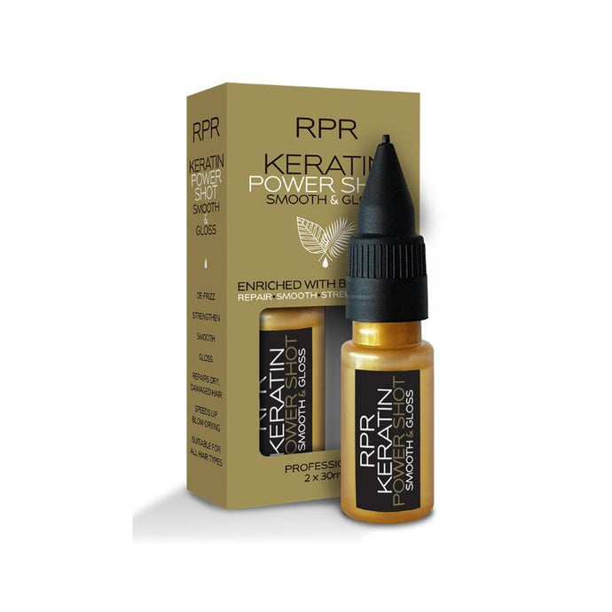 RPR Keratin Power Shot Smooth & Gloss Twin Pack 2x30ml