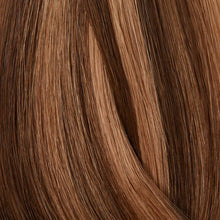 Load image into Gallery viewer, Showpony Human Hair 20&quot; Tape Extensions 6G-8G Mid Brown Highlight 10pk