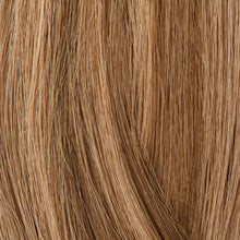 Load image into Gallery viewer, Showpony Human Hair 20" Tape Extensions 7AG-9N Dark Bronde Highlight 10pk