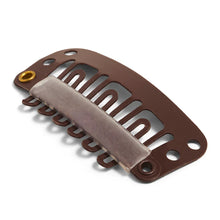 Load image into Gallery viewer, Showpony Hair Extension Clips Brown 4pk