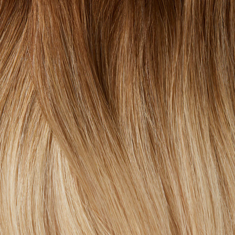 Showpony 20' Superfine Weft No Clips 7B-11NA WARM SALTED CARAMEL OMBRE
