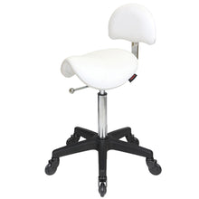 Load image into Gallery viewer, Saddle W Back White Black CC