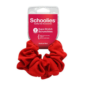 Schoolies Scrunchies Red 2pk