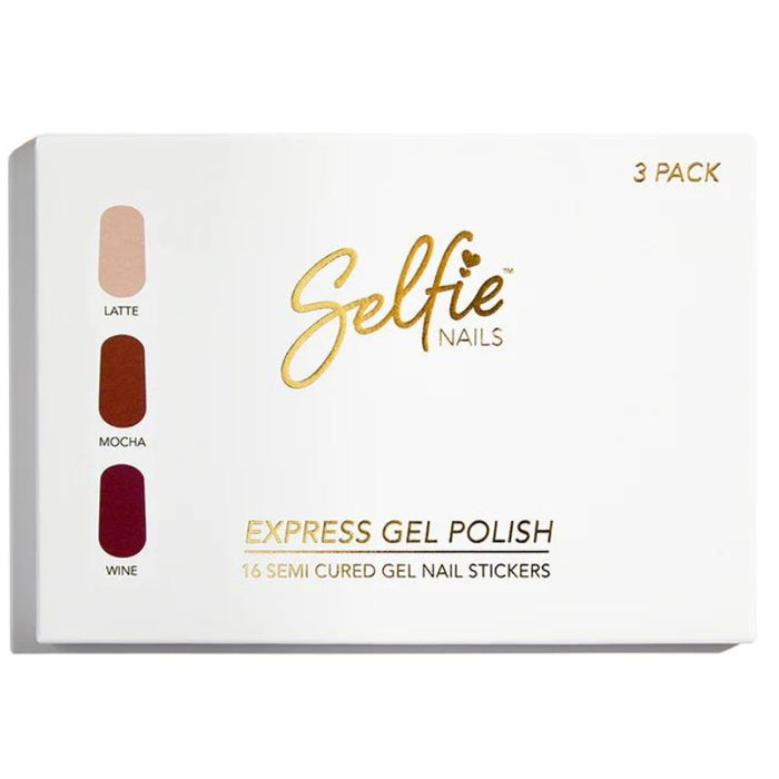 Selfie Nails Express Gel Polish Latte Mocha & Wine