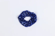 Load image into Gallery viewer, Mad About Bows Sparkle Scrunchie Cobalt