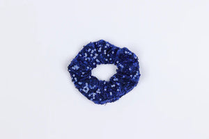 Mad About Bows Sparkle Scrunchie Cobalt