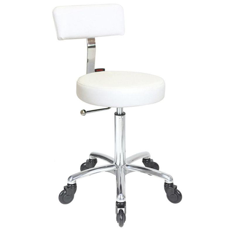 Sprint Stool White Chrome CC