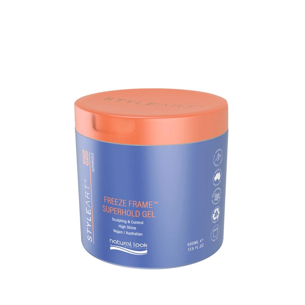 Natural Look Style Art Freeze Frame Superhold Styling Gel 500g