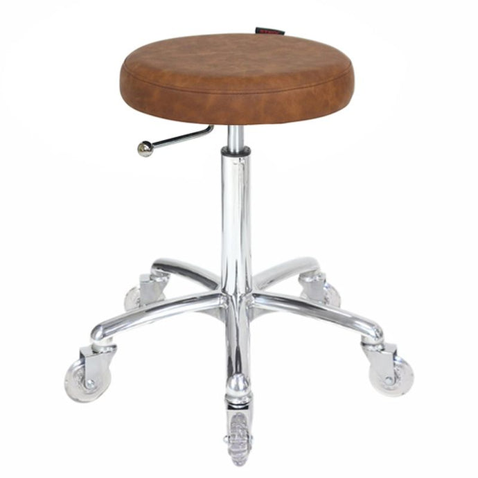 Turbo Stool - Tan Chrome Base