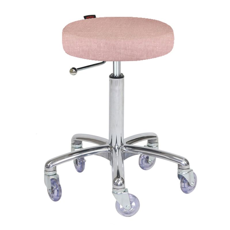 Turbo Stool - Pink Chrome Base