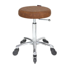 Load image into Gallery viewer, Turbo Stool Tan Chrome CC