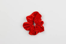 Load image into Gallery viewer, Mad About Bows Velvet Scrunchie Red