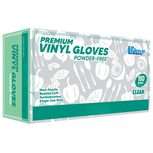 Vinyl Power Free Gloves Medium