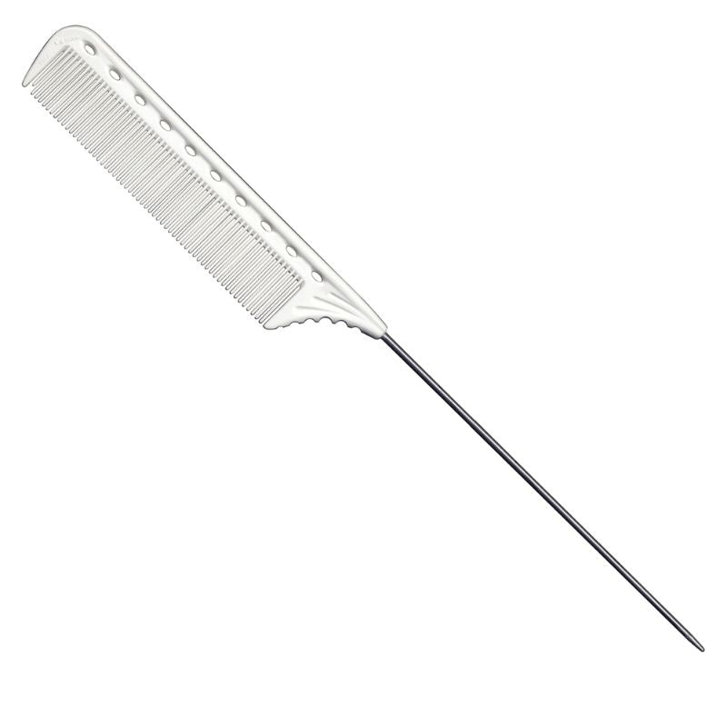 YS Park 122 Long Pin Tail Comb White