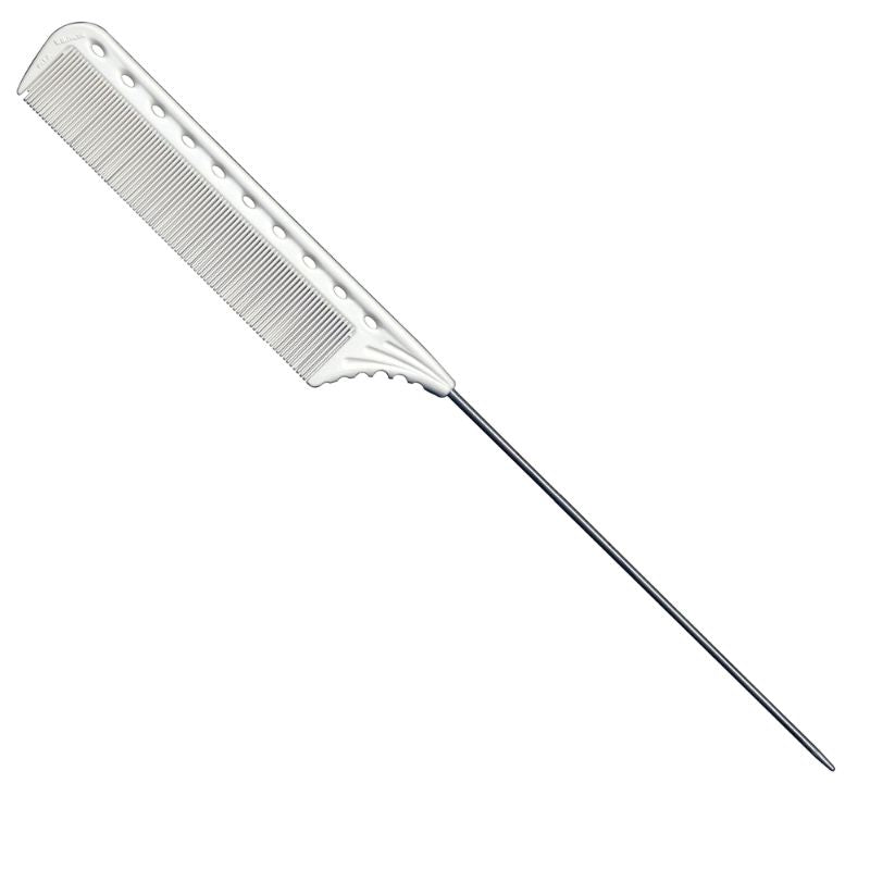 YS Park 132 Long Pin Tail Comb White