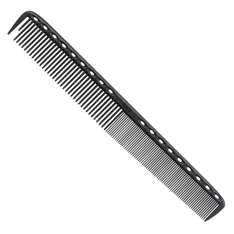 YS Park 335 Long Fine Tooth Cutting Comb Black