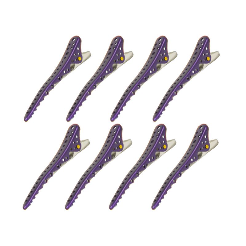 YS Park Shark Clips Purple 8pk