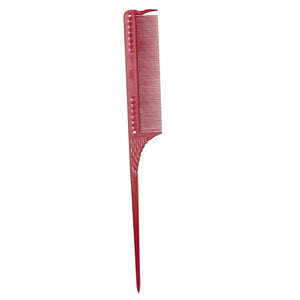 jRL Fine Tooth Tail Comb Red 8.5