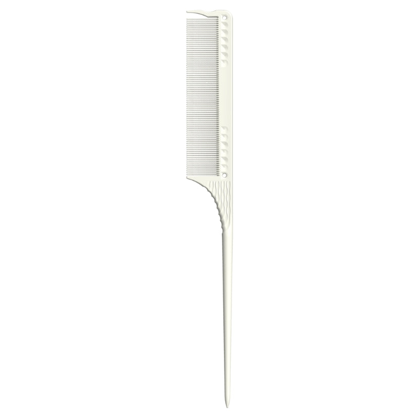 jRL Fine Tooth Tail Comb White