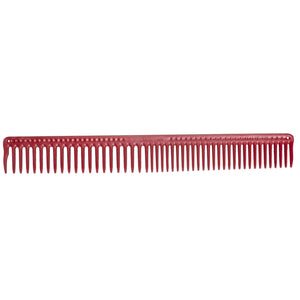 jRL Long Round Tooth Cutting Comb Red 9"J306