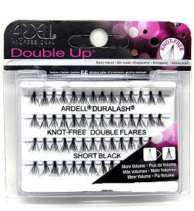 Ardell Double Up Short Black Knot Free Natural Flares 56 piece