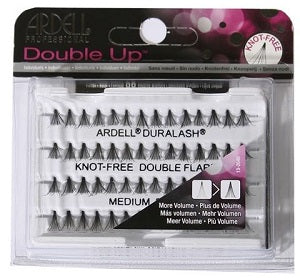 Ardell Double Up Medium Black Knot Free Natural Flares 56 piece