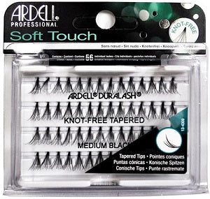 Ardell Soft Touch Medium Black Knot Free Tapered Tips 56 piece