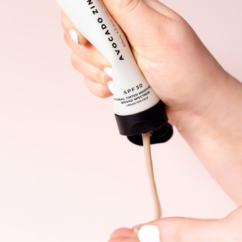 Avocado Zinc SPF 50 Natutal Tinted Moisturiser Light-Medium